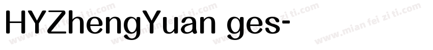 HYZhengYuan ges字体转换